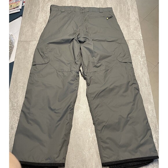 LIQUID Men's L Gray Snowboard Ski Cargo Skiing Outdoor Winter Sports Bibs Pocket - Picture 5 of 6